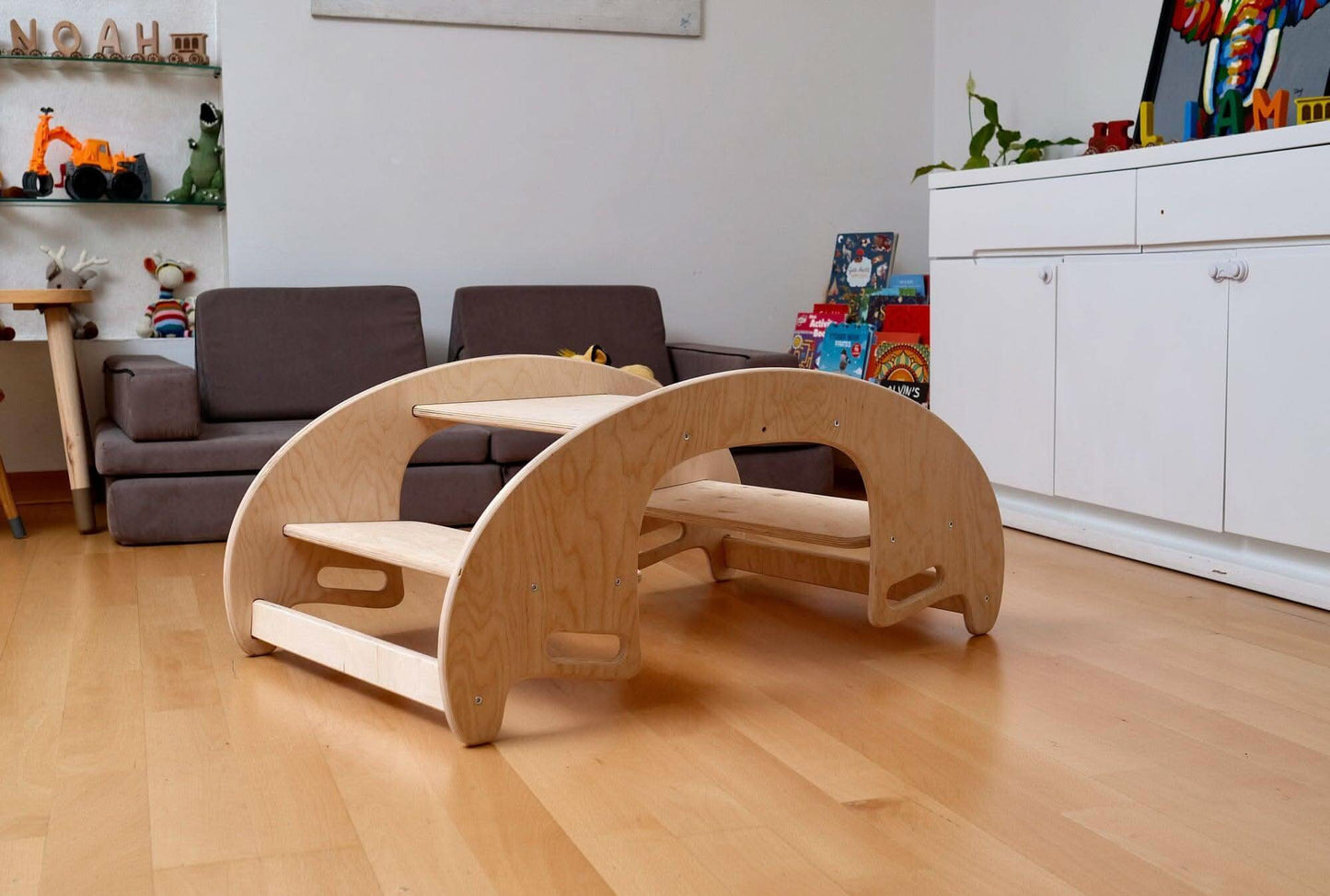 2in1 Montessori Seesaw and Table Chair Set