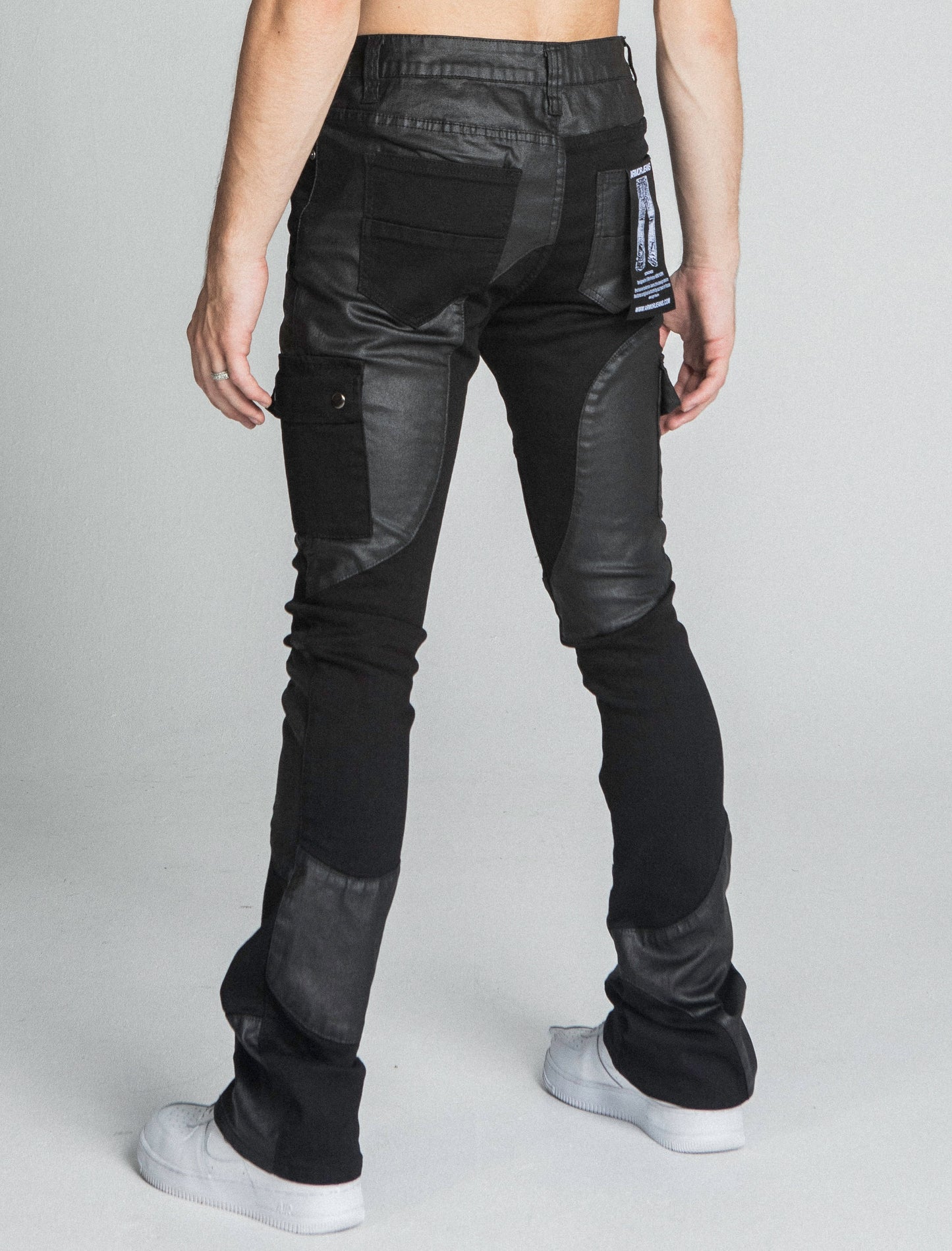 AJ40SK COLOR BLOCK STACKED JEANS