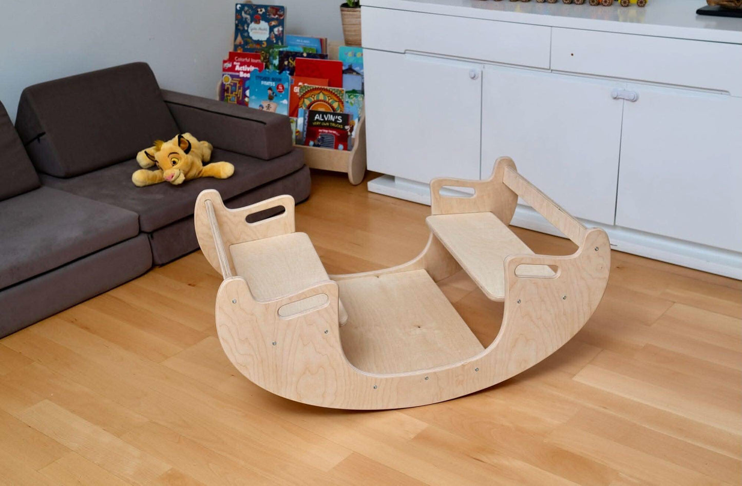 2in1 Montessori Seesaw and Table Chair Set