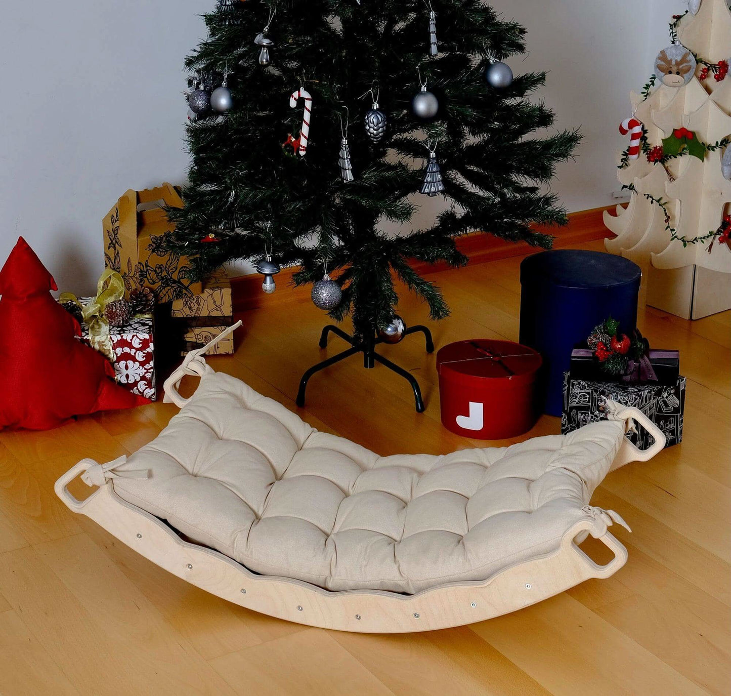 XL Wooden Balance Board with Pillow