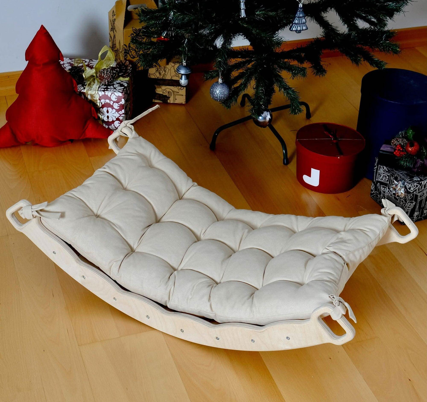 XL Wooden Balance Board with Pillow